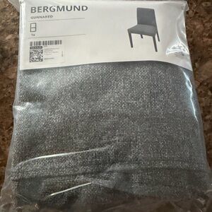 IKEA BERGMUND Gunnäred Chair Cover in Dark Gray
